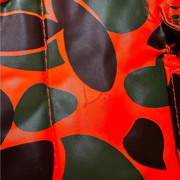 Vintage Maxam Men’s Vinyl Camo Hoodie Hunting Jacket Medium Orange - Picture 8 of 10